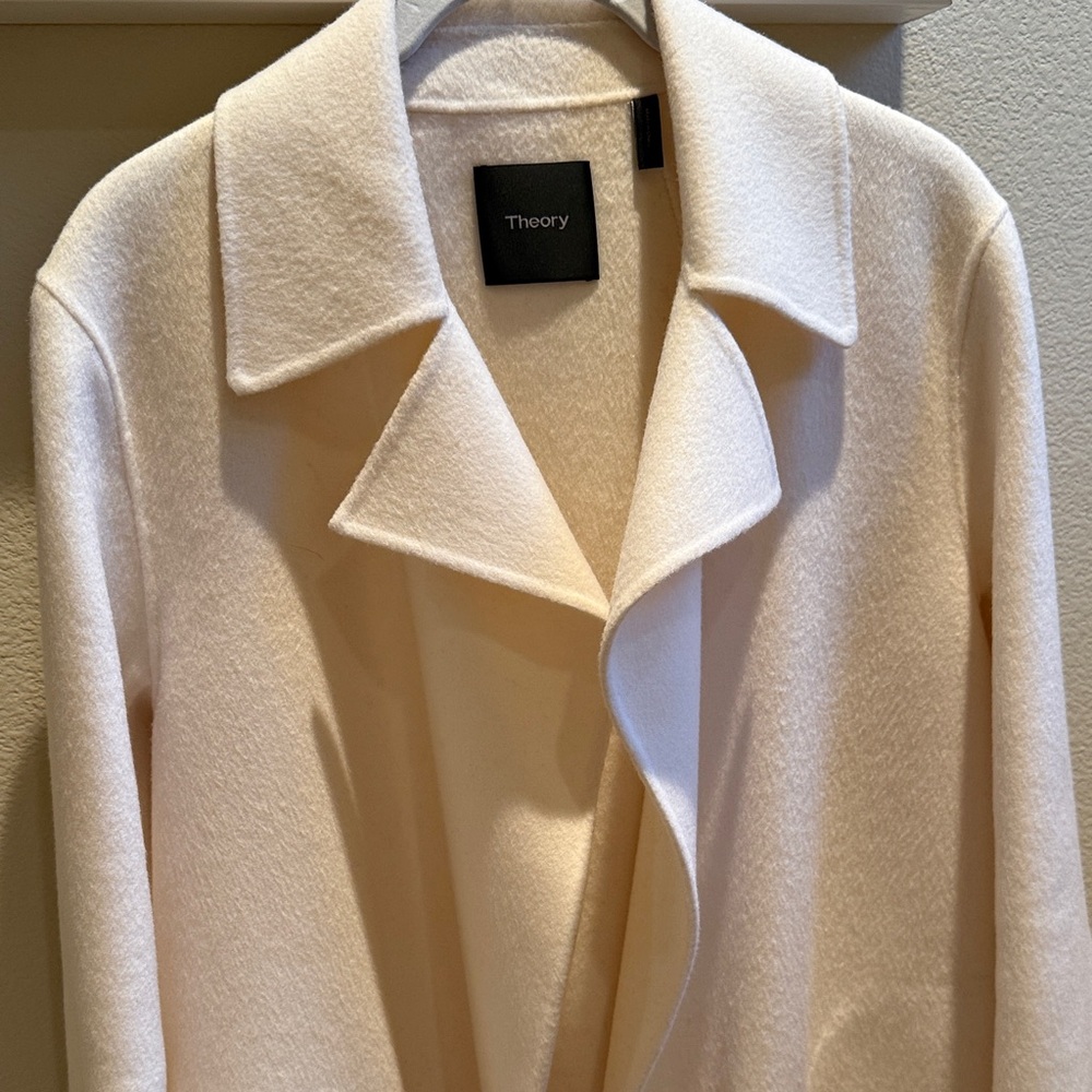 Theory Cream Pea Coat